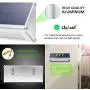 Solar Motion Sensor Lights Outdoor 46 LEDs 1100lm 4500mAh Aluminum Alloy IP65 Waterproof Led Security Outdoor Lights for House Garden, Driveway, Yard, Deck, Fence Post-White Solar Motion Sensor Lights Outdoor 46 LEDs 1100lm 4500mAh Aluminum Alloy IP65 Waterproof Led Security Outdoor Lights for House Garden, Driveway, Yard, Deck, Fence Post-White