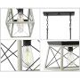 Briarwood Collection Whitewashed Five-Light Farmhouse Linear Chandelier