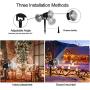 Christmas Snowflake Projector Lights Outdoor Waterproof LED Snowfall Show projections Lamp Snowstorm Remote Control Landscape Decorative Lighting Holiday Wedding Parties Xmas Valentines Day