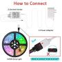 YEYEE Led Strip Lights Waterproof 16.4ft 5m Flexible Color Changing RGB SMD 5050 LED Strip Light Kit with 44 Keys IR Remote Controller for Bedroom Home Kitchen Decoration DIY (16.4)