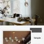 Modern Molecular Chandelier, E26 Nordic Bubble Ball Rotating Ceiling Light with Glass Lampshade, Pendant Lighting Rod Fixtures for Living Dining Room Bedroom Bar (Gold, 8 Lights)