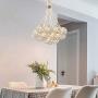 Maxax Contemporary Crystal Chandeliers Ceiling Lighting Pendant Lamp with Crystal Balls for Dining Room, Living Room,Foyer（16 Lights Chrome）