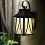 Cloudy Bay 120V Outdoor Wall Lantern with Dusk to Dawn Photocell, Includes LED Filament Bulb,Oil Rubbed Bronze