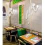 CHABEI Loft Vintage Resin Hemp Rope Monkey Pendant Light Fixture Chandelier Industrial Retro E26 Edison Ceiling Pendant Lamp for Dining Living Room Bedroom Bar Cafe (White)