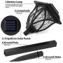 GIGALUMI Solar Pathway Lights Outdoor, 6 Pack LED Solar Landscape Lights, Waterproof Solar Powered Pathway Lights for Yard, Patio, Landscape, Walkway (Warm White)