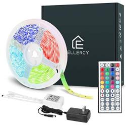 Ellercy Led Strip Lights 16.4ft,5050 RGB Light Strips Kit with Keys Remote