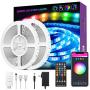 LED Light Strip, GroHome 32.8ft Smart WiFi Strip Lights Kit Works with Google and Alexa, Music Sync RGB Color Changing Tape Lights for Bedroom, Living Room, Kitchen, TV, Party