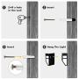 Solar Wall Deck Lights Outdoor - 2 Modes Solar Led IP65 Waterproof Lighting for Landscape, Outdoor Garden, Patio, Yard, Deck, Garage, Fence, Warm Yellow/Color Changing (6 Pack)