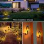 Staaricc 10Pack-12LED Solar Lights Outdoor, Solar Tiki Torches with Flickering Flame for Halloween&Christmas, Waterproof Festive Decoration&Romantic Landscape Lights for Garden Pathway-Auto On/Off