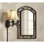 Godia Swing Arm Wall Lamp French Country Bronze Plug-in Light Fixture Beige Softback Bell Shade for Bedroom Bedside Living Room Reading - Barnes and Ivy