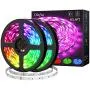 Olafus 65.6ft RGB LED Strip Lights Kit, Dimmable Color Changing Light Strip, 2 pcs 32.8ft Flexible LED Tape Light with Remote, 24V 20m Colored Strip with 600 LEDs 5050 for Bedroom, Living Room, Party