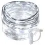 RUICHEN USB Fairy Lights 33 Ft 100 LED Twinkle String Lights with ON/Off Switch, Waterproof Silver Wire Christmas Lights for Bedroom Wall Ceiling Wreath Crafts Wedding Party (Cool White) RUICHEN USB Fairy Lights 33 Ft 100 LED Twinkle String Lights with ON/Off Switch, Waterproof Silver Wire Christmas Lights for Bedroom Wall Ceiling Wreath Crafts Wedding Party (Cool White)