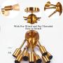 Sputnik Chandelier Modern Ceiling Light Industrial Pendant Lamp Vintage Vintage Semi Flush Mount Ceiling Light for Kitchen Living Dining Room Hallway Bedroom (Gold-8 Light)