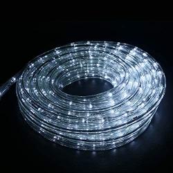 Ainfox LED Rope Light, , 50Ft 540 LEDs Indoor Outdoor Waterproof LED Strip Lights Decorative Lighting (50FT Cold White)