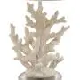 Table Lamp for Living Room/ Bedroom Farmhouse Side Novetly Coral Table Lamp with Burlap Lamp Shade - 19.29'' High