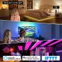 SOLMORE Smart WiFi LED Strip Lights Works with Alexa, Google Home 32.8ft RGB 5050 ,16 Million Colors Phone App Controlled Music Light Strip for Home, Kitchen, TV, Party
