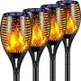 TomCare Solar Lights 99 LED Flickering Flame Solar Torches Lights 43'' Waterproof Outdoor Lighting Solar Powered Pathway Lights Landscape Decoration Lighting Auto On/Off for Garden Patio Yard, 4 Pack TomCare Solar Lights 99 LED Flickering Flame Solar Torches Lights 43'' Waterproof Outdoor Lighting Solar Powered Pathway Lights Landscape Decoration Lighting Auto On/Off for Garden Patio Yard, 4 Pack