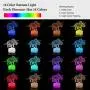 FEOAMO 3D Dinosaur Night Light for Boys, 16-Color and 3-Pattern with Remote Control, Dino Night Light, 3D Illusion Toy Lamp Nightnight, Gift for Boys Age 4 5 6+ Year Old