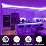 LED Strip Lights 50ft, 15m Ultra-Long RGB 5050 LED Strips Light w/Power Adapter, 450 LED Chips Light Strip Color Changing LED Lights with 44-Key Remote Controller for TV Party Bar Living Room Bedroom