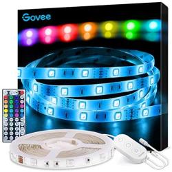 Govee LED Strip Lights, 16.4FT RGB LED Lights with Remote Control, 20 Colors and DIY Mode Color Changing LED Lights, Easy Installation Light Strip for Bedroom, Ceiling, Kitchen