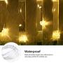 LE 2019 Curtain Lights, Waterproof, 300 LED Plug in Fairy Lights with Remote, 8 Modes Twinkle Lights, Warm White, Dimmable Decorative Indoor Outdoor String Lights for Bedroom, Patio, Parties, Weddings