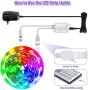 LED Strip Lights, Hansonled 16.4FT/5M RGB Flexible LED Strip Lights, Color Changing Lights with 44 Key IR Remote Controller Supply for Bedroom Kitchen Bar Yard Home Decoration
