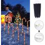 Candy Christmas Lights, Candy Cane Lights Outdoor Pathway, Pathway Markers, Christmas LED Yard Lawn Pathway Markers, Christmas Indoor and Outdoor Decoration Lights UL588 Certified,18ft Length (Orange)