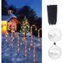 Candy Christmas Lights, Candy Cane Lights Outdoor Pathway, Pathway Markers, Christmas LED Yard Lawn Pathway Markers, Christmas Indoor and Outdoor Decoration Lights UL588 Certified,18ft Length (Orange)