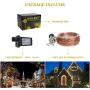 BHCLIGHT 66Ft 200 LED Fairy Lights Plug in, Waterproof String Lights Outdoor 8 Modes Copper Wire Lights Bedroom Decor, Twinkle Lights for Girls Room Garden Christmas Party Wedding (Warm White)