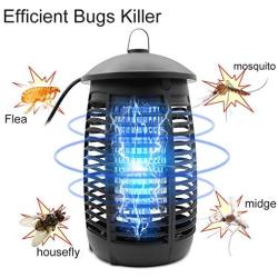 Blacklonia Bug Zapper for Outdoor and Indoor， Waterproof Insect Fly Pest Attractant Trap Mosquito Zappers Electric Mosquito Killer Lamp for Backyard, Patio, Kitchen, Office, Home (Black)