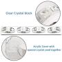 Modern 4 Light Crystal LED Vanity Light Fixtures 34.6 inch 28W,Chrome Wall Mount Bathroom Wall Light Lamps in Living Room Indoor 34.6 Inches