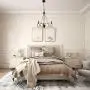 LALUZ A03476 Bronze Farmhouse Chandelier Rustic Pendant Light for Foyer, Entryway and Dining Room