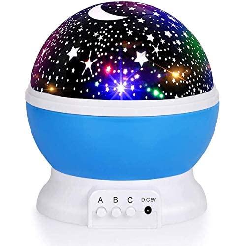 Night Light for Kids, Fortally Kids Night Light, Star Night Light, Nebula Star Projector 360 Degree Rotation - 4 LED Bulbs 13 Light Color Changing with USB Cable, Romantic Gifts for Men Women Children