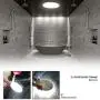 Combuh 24W Round LED Ceiling Light 4000K IP54 11Inch Modern Flush Mount Ceiling Lighting Fixtures Waterproof Close to Ceiling Light Natural White for Living Room Bedroom Shower Bathroom Dining Room