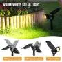 RUNACC Solar Landscape Spotlights Outdoor 2 Pack IP67 Waterproof 180° Adjustable Solar Powered Wall Lights 2-in-1 LED Wireless Outdoor Solar Lights for Tree Garden Pool Patio Warm White RUNACC Solar Landscape Spotlights Outdoor 2 Pack IP67 Waterproof 180° Adjustable Solar Powered Wall Lights 2-in-1 LED Wireless Outdoor Solar Lights for Tree Garden Pool Patio Warm White