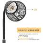 HAITRAL Modern Floor Lamp - Tall Standing Lamp with 360° Adjustable Swing Arm, Industrial Reading Lamps for Living Room, Bedroom, Office, College Dorm - Black (Without Bulb)