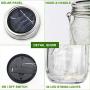 ZOUTOG Mason Jar Solar Lights, 30 LED Hanging Solar Lights Outdoor with Handle, Solar Lantern Lights for Patio/Garden/Yard and Lawn, 6 Pack - Jars & Hangers Included