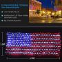 KEYOLA American Flag Lights Outdoor for Yard,Garden, 4th of July Decorations