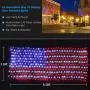 KEYOLA American Flag Lights Outdoor for Yard,Garden, 4th of July Decorations