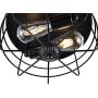 WINGBO Industrial Close to Ceiling Light Fixture, Farmhouse Style Flush Mount Lighting, for Hallway Dining Room Kitchen