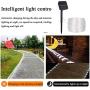 LiyuanQ Solar Rope String Lights, 200 LED Solar Powered Outdoor Rope Lights Waterproof Silver Wire Lights 8 Modes Tube Lights with Extra 2 Screws Rope Lights for Garden Fence Patio Décor (Cool White)