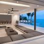Mocha Indoor/Outdoor 3-Blade Smart Compatible Ceiling Fan 54in Matte Black with 3000K LED Light Kit and Remote Control with Wall Cradle. Works with iOS/Android, Alexa, and Google Assistant.