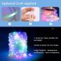 66Ft Rope Lights Garden Decoration Outdoor Indoor,E-thinker Plug-in 200 LEDs Multicolour String Rope Lights with Remote,Waterproof Flexible Rope LEDs Light Decorate,Party,Backyard,Landscape