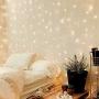 Remote Control 300 Led Curtain String Lights, 9.8 Ft, 8 Modes Plug in Fairy String Light , Christmas Decorations, Backdrop for Indoor Outdoor Bedroom Window Wedding Party Decoration, Warm White