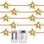 ADAINA Outdoor Battery Operated String Lights,8 Model Remote Dimmer Timer Waterproof 40 LEDs,14Ft Rope Twinkling Lights for Bedroom,Wedding,Party,Christmas Day Home Decoration by (1 Set/Warm White)
