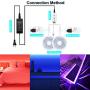 LED Strip Lights, 120ft RGB Led Strip SMD 5050 LED Lights, App Control Music Sync Color Changing Light Strip with 24 Keys Remote Bluetooth Controller 24V UL Power Adapter (120ft)