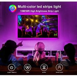 Daybetter 5050 RGB Infrared Remote Control Color Changing 50ft Led Strip Lights