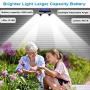 Yomisga Solar Lights Outdoor Wireless Motion Sensor Powered Security Light with 70LED 3 Rotatably Adjustable Heads IP65 Waterproof Flood lamp for Your Porch,Yard, Garden (1pack)