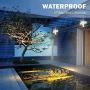 WHDZ 42W LED Security Light 3 Head Motion Sensor Light Outdoor LED Flood Light 3000LM 6000K Super Bright ETL Certified IP65 Waterproof 180° Illumination Range Human BOD