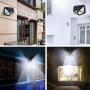 Outdoor LED Solar Lights, AMMTOO LED Solar Motion Sensor Security Lights, 270° Wide Angle Wireless Solar Powered Lights with 3 Modes Waterproof Solar Wall Lights for Garden (4 Pack)